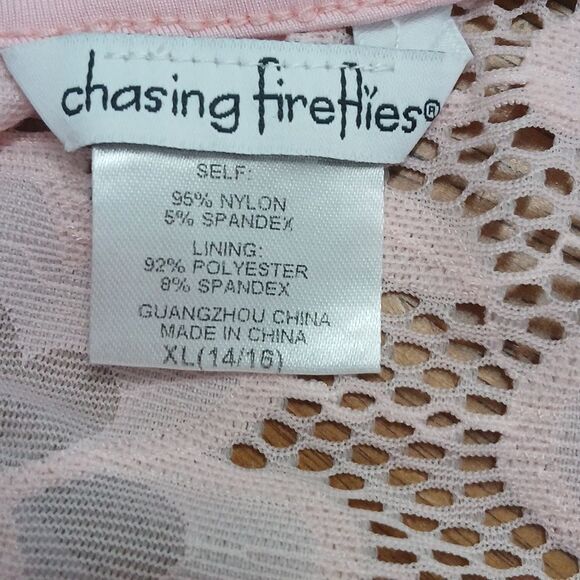 Chasing Fireflies girls pink lace dress  Sz XL (14/16) NWOT - Picture 7 of 7